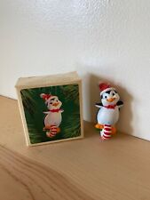 Vintage 1983 Hallmark Keepsake Christmas Ornament Peppermint Penguin Candy picture