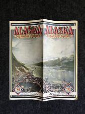 ALASKA Steamship Company 1923 Brochure Time Table fold-out VG Seattle WA Travel picture