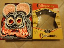 Vintage Rat Fink Mask & Costume w/ Original Box by Collegeville c.1964 SCARCE picture