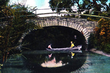 Topeka Kansas Vinewood Park Stone Bridge Antique 1907 Litho-Chrome Postcard picture