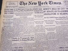 1953 MARCH 22 NEW YORK TIMES - ZAPOTOCKY NAMED CZECH PRESIDENT - NT 4621 picture