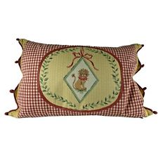 Vintage Old English Victorian Lion Pillow Checkered Circus picture
