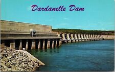 Drdanelle Dam & Lake Arkansas River Russellville Arkansas Chrome Postcard picture