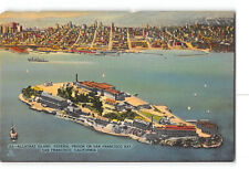 San Francisco California CA Postcard 1930-1950 Alcatraz Island Federal Prison picture