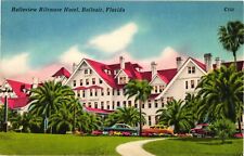 Belleair Florida Belleview Biltmore Hotel Postcard 1950s  Old Cars picture