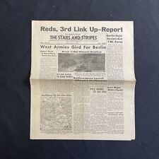 WWII Stars and Stripes Newspaper April 1945 Ernie Pyle Buried Nuremberg Captured picture