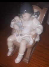 Lladro  #5448 Naptime Girl in Rocking Chair Figurine  picture