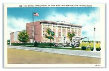 Postcard High School, Harrisonburg VA World War Memorial Park W42 picture