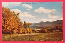 Greetings from Vergennes Nature Lovers Utopia Mountains Vermont VT Postcard B1 picture