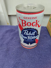 PABST BLUE RIBBON  GENUINE BOCK CRIMP STEEL BEER CAN CANS EMPTY  GAR FR picture