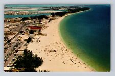 Treasure Island FL-Florida, Beach, Gulf of Mexico, Motels, Vintage Postcard picture