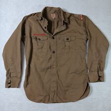Vintage 40s Boy Scouts Of America Shirt Top Size 14 Neck Tan St Joseph 1940  picture