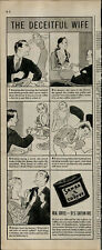 1932 Sanka Coffee The Deceitful Wife Vintage Print Ad 3461 picture