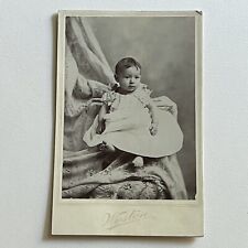 Antique Cabinet Card Photograph Adorable Sweet Baby Hidden Mother picture