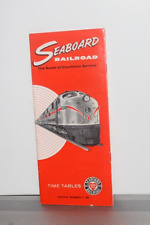 VINTAGE SEABOARD RAILROAD 1965 TIME TABLES FOLD OUT picture