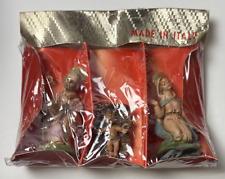 Italian 3 Piece Nativity Holy Family Mary Joseph Jesus NOS Original Package 3