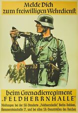 ww2 German Germany  army military infantry   uniform Recruiting Poster poster picture