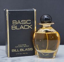 New Bill Blass Basic Black 1.7oz Vintage Perfume Cologne Natural Spray with Box picture