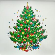 TG&Y Plastic Vintage Christmas Tree Platter : Excellent Condition : Unique Find picture