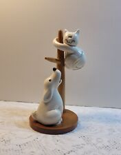 1960s Fritz and Floyd - Dog chasing a scared cat hanging from pole-JAPAN 6