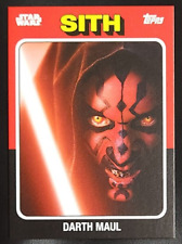 Darth Maul 2024 Topps Throwback Thursday Star Wars #41 SP Image Variation picture