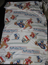 Vintage NFL JC Penney Curtain Panel Fabric Houston Oilers Football picture