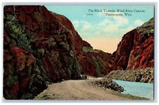 c1910's Black Tunnels Wind River Canyon Rocky Road Thermopolis Wyoming Postcard picture