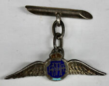 Original Vintage Sterling Silver Royal Australian Air Force Sweetheart Wings picture