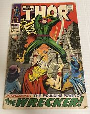 Thor #148 Signed Stan Lee Key 1st App Wrecker 1967 VG- picture