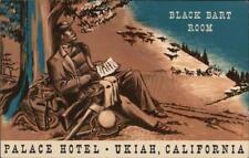 1957 Ukiah,CA Black Bart Room Mendocino County California Stevenson Postcard picture