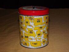 VINTAGE NIFTY 50 UNITED STATES TIN CAN BANK picture