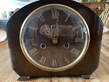 BEAUTIFUL VINTAGE SMITHS MECHANICAL  CHIMING MANTLE CLOCK NOT WORKING picture