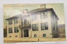 Duncan M Brown Memorial School Petersburg Virginia Vintage Postcard picture