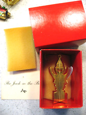 Vtg Danbury Mint The Jack in the Box 20 Kt. Gold Plated Christmas Ornament picture