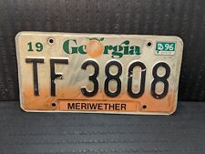 EXPIRED GEORGIA LICENSE PLATE with 1996 STICKER ...... (TF 3808) picture