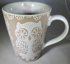 Roscher 'Lace Owl' Collection Stoneware Coffee Mug picture