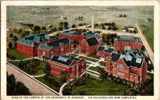 Vintage Postcard Aerial View Plan Campus University Dubuque IA Iowa 1927   F-439 picture