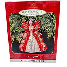 Hallmark Keepsake Ornament Holiday Barbie 1997 Christmas Collector's Series Vint picture
