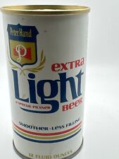 Vtg Peter Hand Extra Light Beer Can, Opened Bottom Steel Straight Wide Band 70's picture