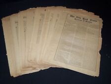 1915 NEW YORK TIMES NEWSPAPER BOOK REVIEW SECTIONS LOT OF 33 ISSUES - O 3221A picture