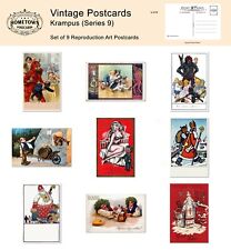 Krampus (Series 9) Lot of 9 Rare Antique Repro Postcards picture