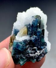 90 Carat Indicolite Tourmaline Crystal Bunch Specimen From Afghanistan picture