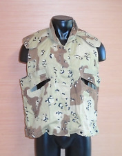 Gulf War Chocolate Chip Desert 6 Color Camo PASGT Flak Jacket Cover Small Medium picture