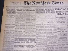 1935 OCTOBER 21 NEW YORK TIMES - NAZIS BIAS ON OLYMPICS PROVED - NT 4914 picture