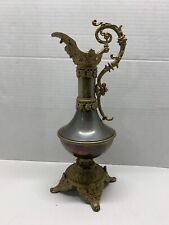 BEAUTIFUL Victorian Art Nouveau Cast Metal Spelter Ewer Urn Candle Holder Vase picture
