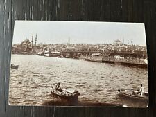 Turkey / Istanbul Galata Bridge Real Photo Postcard 1910s picture
