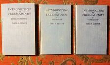 UNUSED Intro. to Freemasonry Carl H Claudy 3 vol. Apprent.,Fellowcraft, Master picture