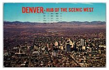 Vintage 1960s - Denver Hub of The West - Denver, Colorado Postcard (Posted 1965) picture