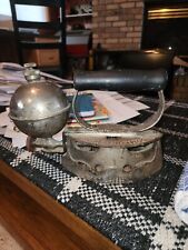 Vintage Antique Comfort Iron Self Heating Steampunk Gas Fuel Heated Sad Iron picture
