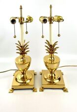 Lamps Pineapple Design Beautiful Vintage Pair Solid Brass regency style picture